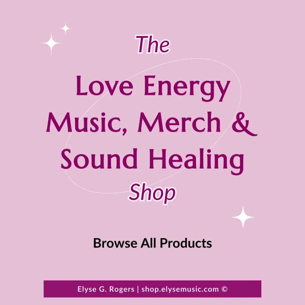 The Love Energy Shop, hard copies, book and merch after reading the blog